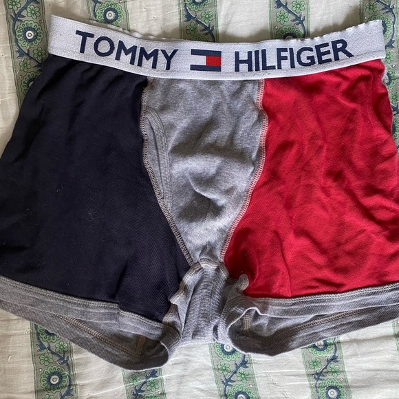 Tommy Hilfiger - Color Block Boxer Briefs // Red - Navy (M) - Picture 1 of 4